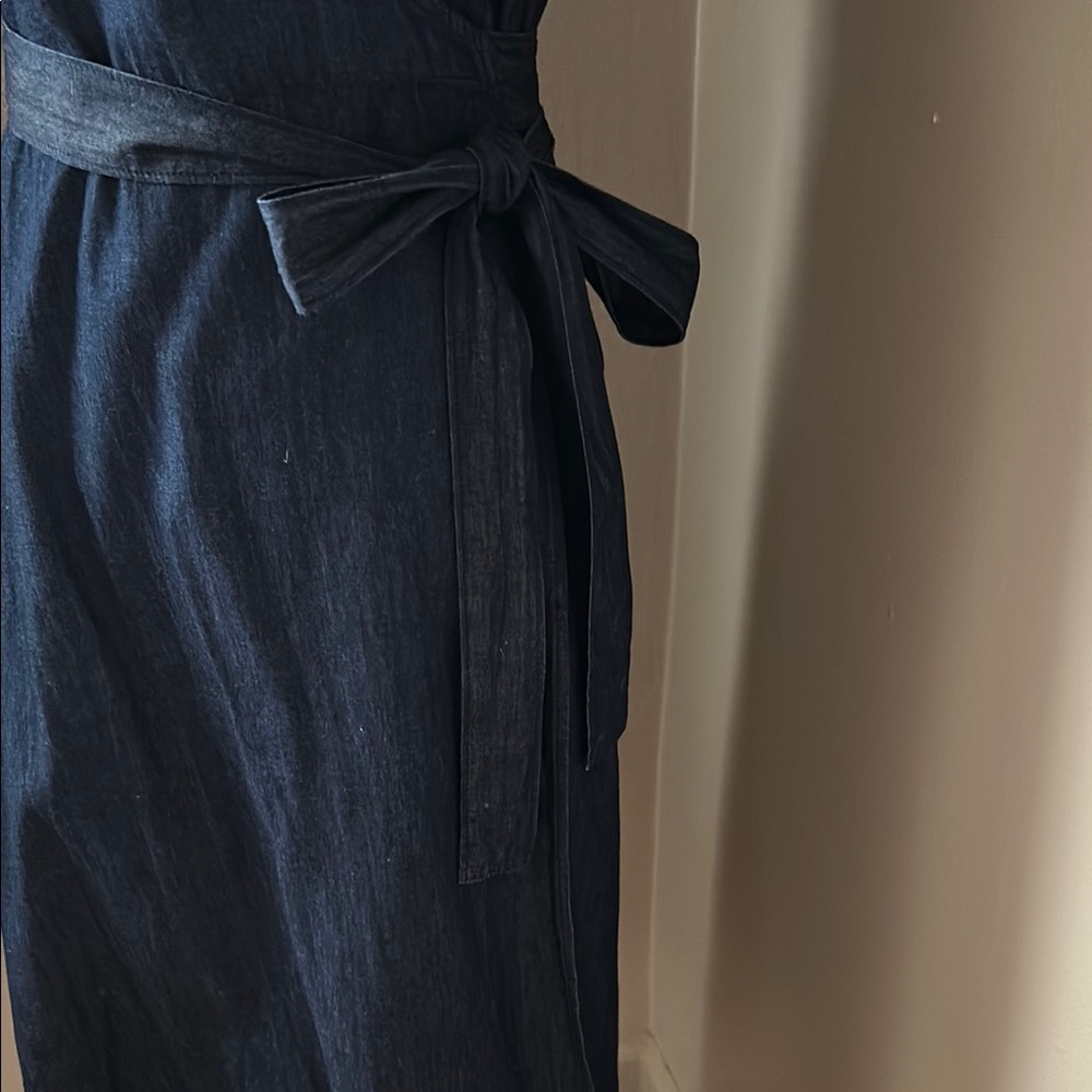 Draper James Chambray denim Wrap Dress Size 10 - Picture 4 of 10